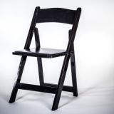 Chair, Black Resin Padded