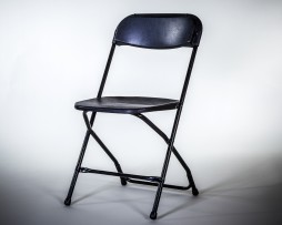 Chair, Plastic Folding Black